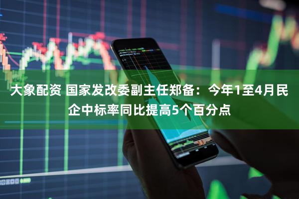 大象配资 国家发改委副主任郑备：今年1至4月民企中标率同比提高5个百分点